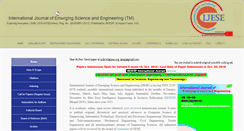 Desktop Screenshot of ijese.org